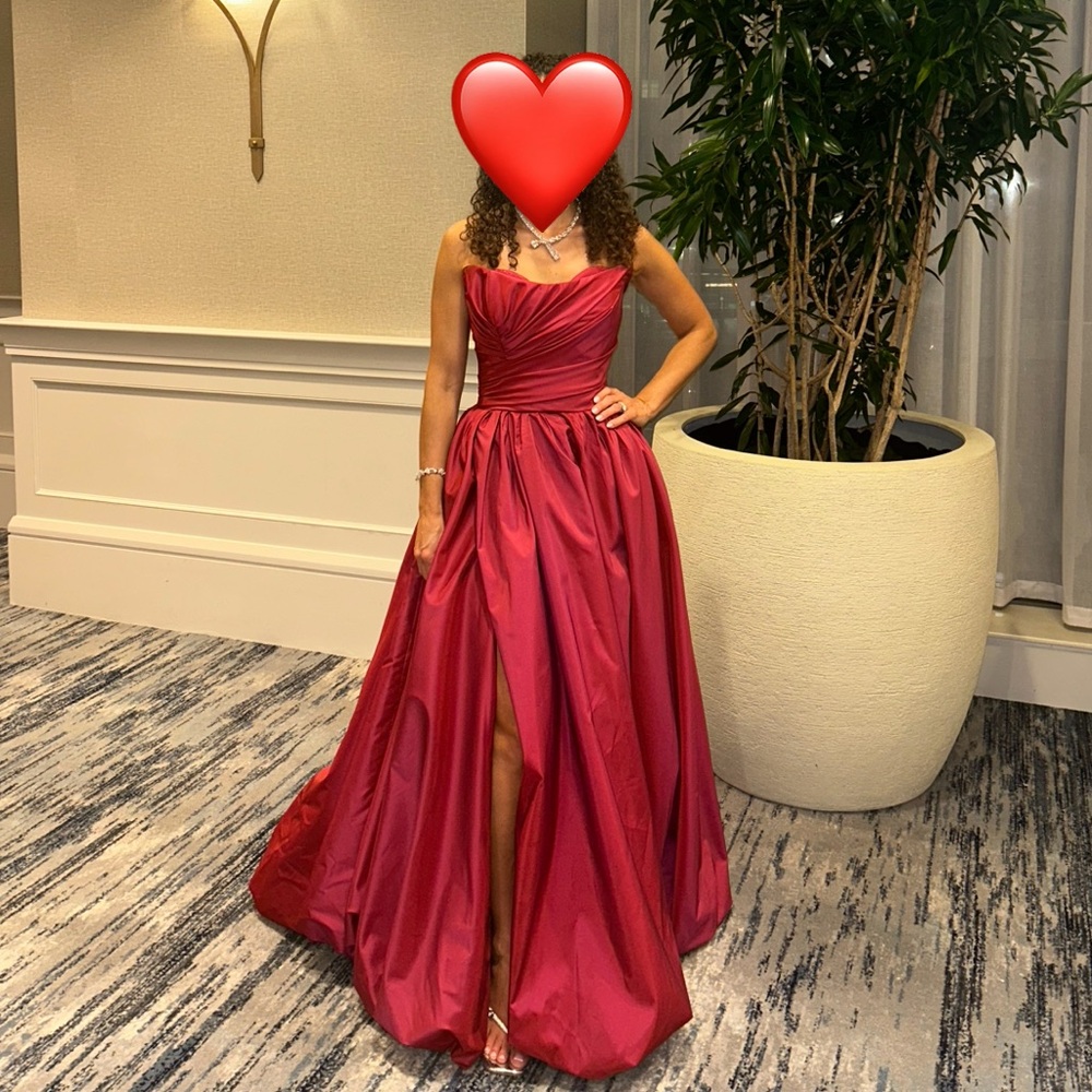 Elegant Red Evening Gown